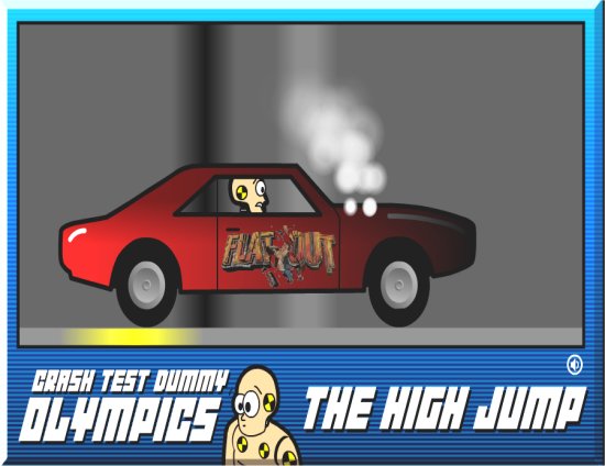 Crash Test Dummy High Jump
